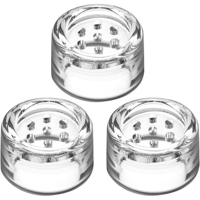 Glass dosing capsules (no lids), pack of 3 – three capsules shown