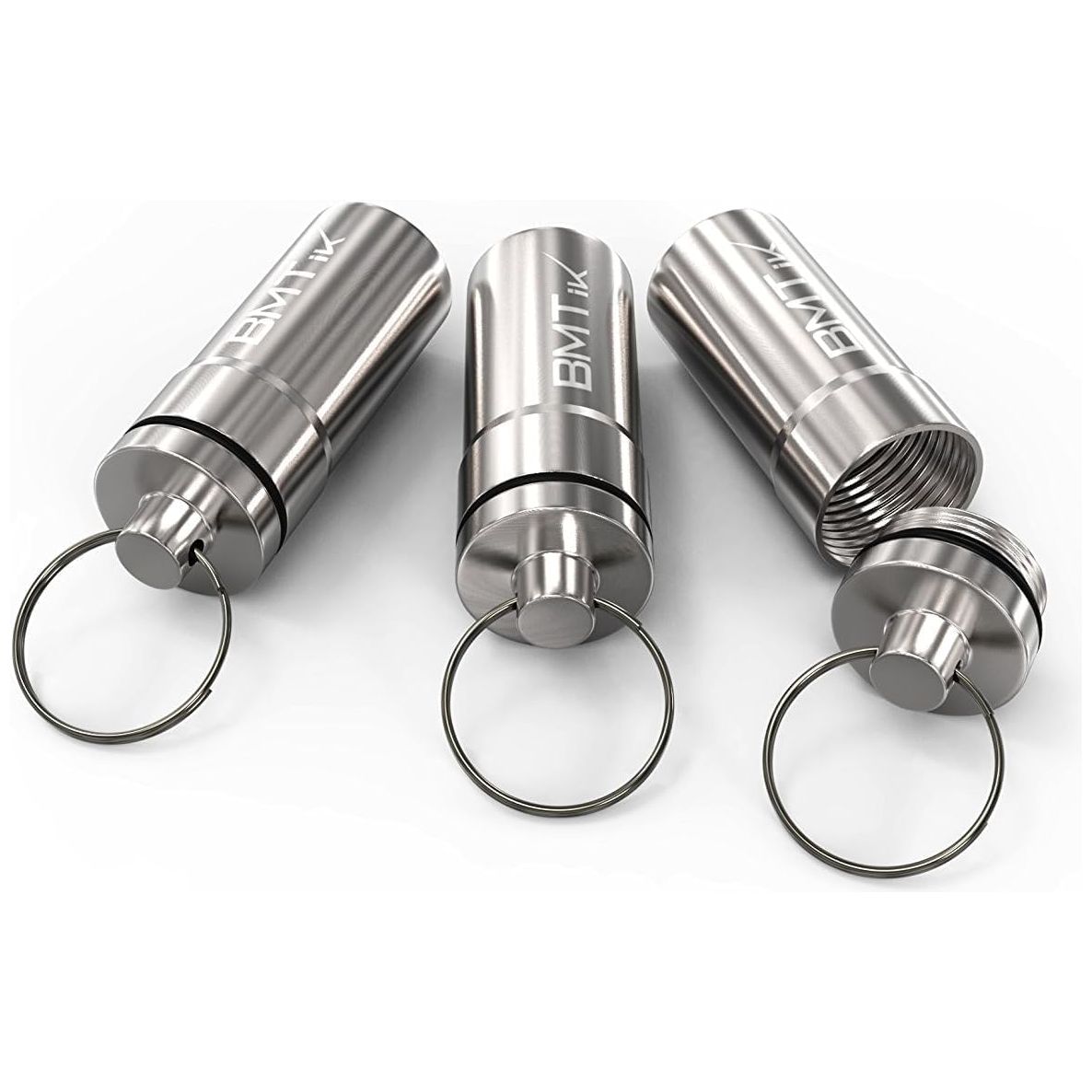 Mini Container Capsule, Silver, Pack of 3