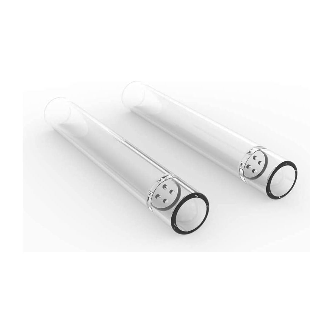 SHORT 70mm Glass Stem Mouthpieces for Arizer ArGo, Pack of 2