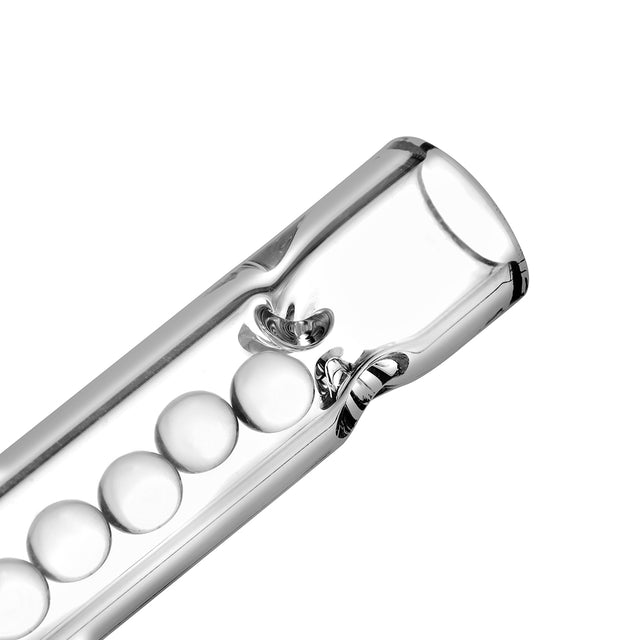 Slim glass cooling stem with cooling beads