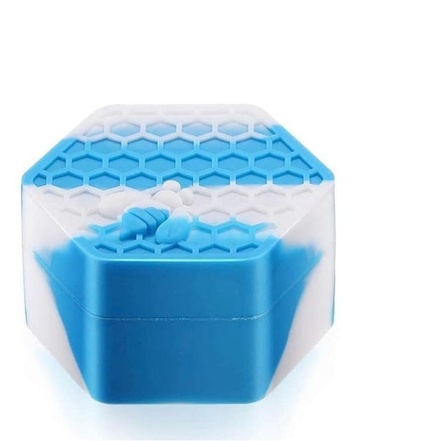 Hive silicone jar with the lid off