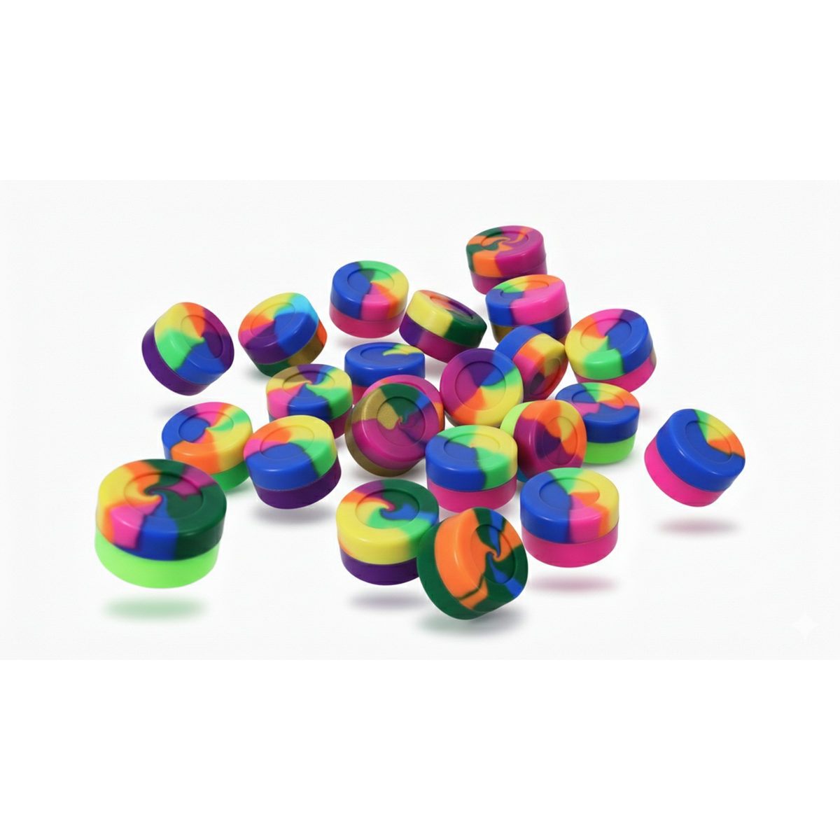 Apex Pods: Micro Stash Containers - Mini Silicone Jars for Dry Herbs - Crush-Proof Travel Storage