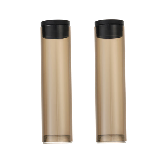 Custom Travel Tubes for Arizer Solo 3 V2.0 Glass Stems, Shaded Plastic, 70mm Length, Pack of 2