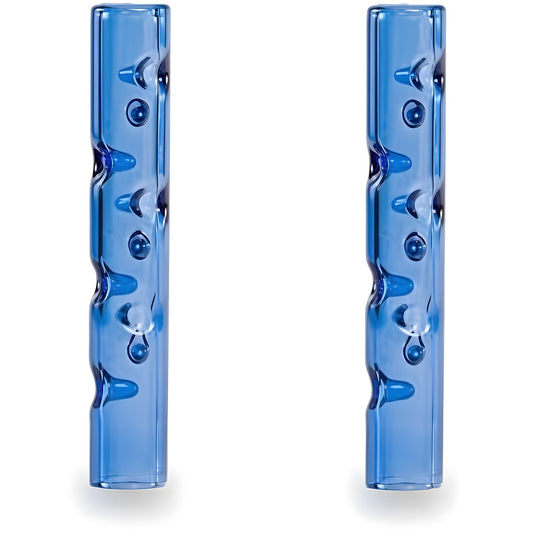 Cooling Dimpled Glass Stem Mouthpiece for POTV Lobo, ONE, XMAX V3 Pro, Pack of 2
