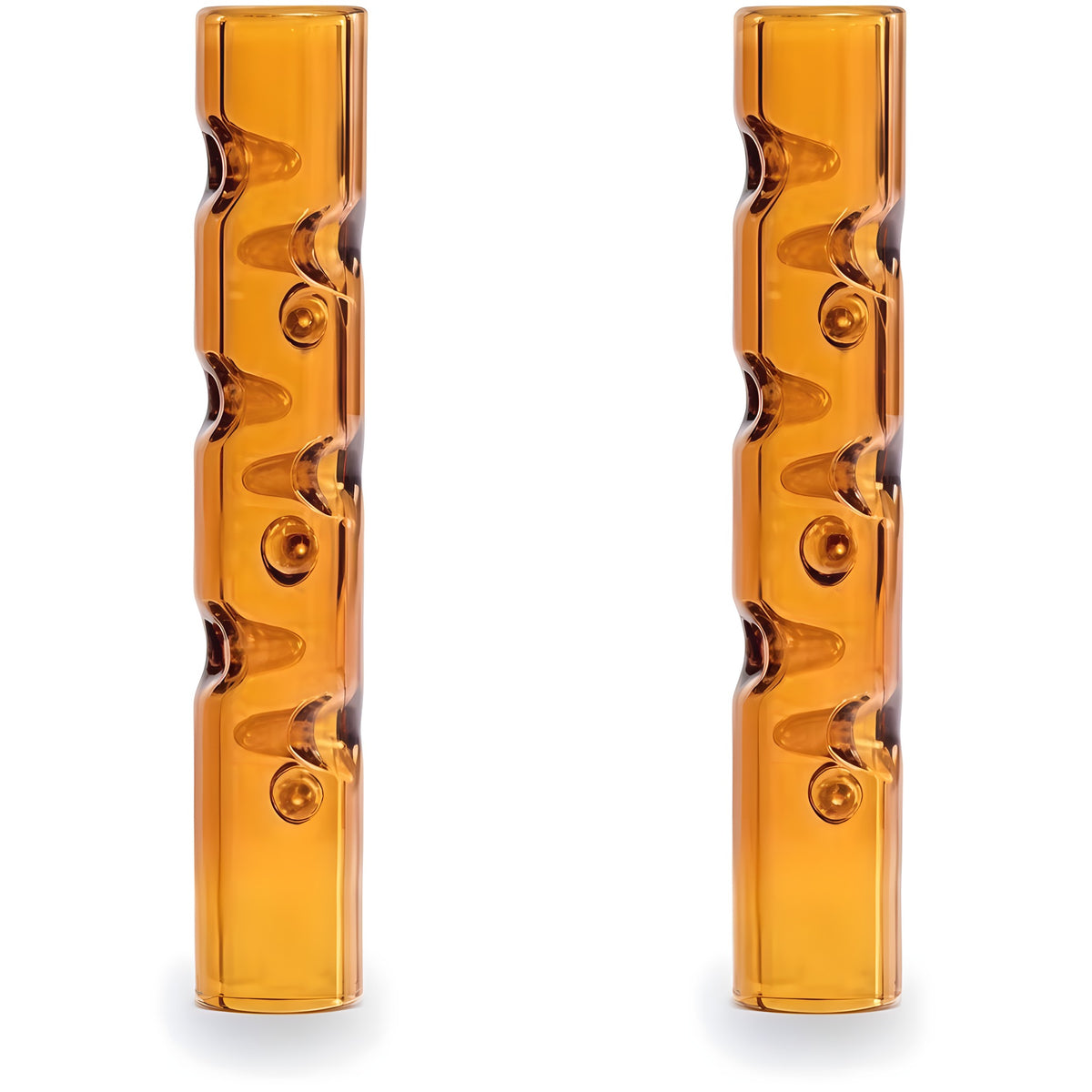 Cooling Dimpled Glass Stem Mouthpiece for POTV Lobo, ONE, XMAX V3 Pro, Pack of 2