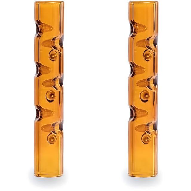 Cooling Dimpled Glass Stem Mouthpiece for POTV Lobo, ONE, XMAX V3 Pro, Pack of 2