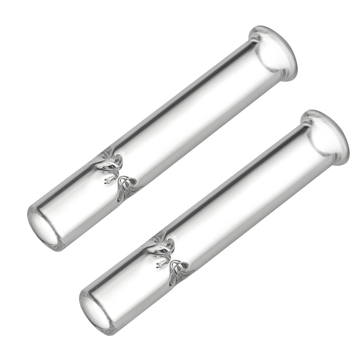 High Air Flow XL 70mm Glass Stem Mouthpieces for Arizer ArGo, Pack of 2