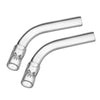 High Airflow Angled Stem for Arizer Solo 3, Air 2 Max – Long Angled 110mm Ultra Thick Glass, Pack of 2