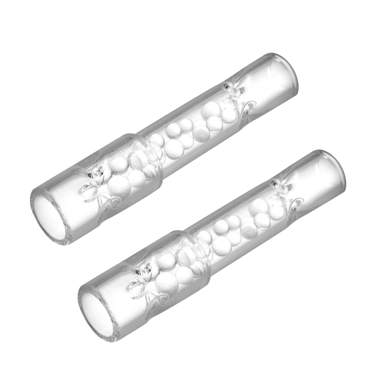 High Airflow Cooling Balls Stem for Arizer Solo 3, Air 2 Max – Short 70mm, Ultra Thick Glass, Pack of 2