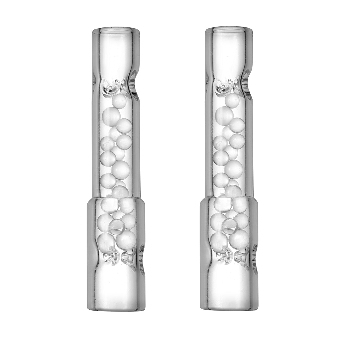 High Airflow Cooling Balls Stem for Arizer Solo 3, Air 2 Max – Short 70mm, Ultra Thick Glass, Pack of 2