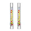 High Airflow Cooling Colored Balls Stem for Arizer Solo 3, Air 2 Max – Long 110mm Ultra Thick Glass, Pack of 2