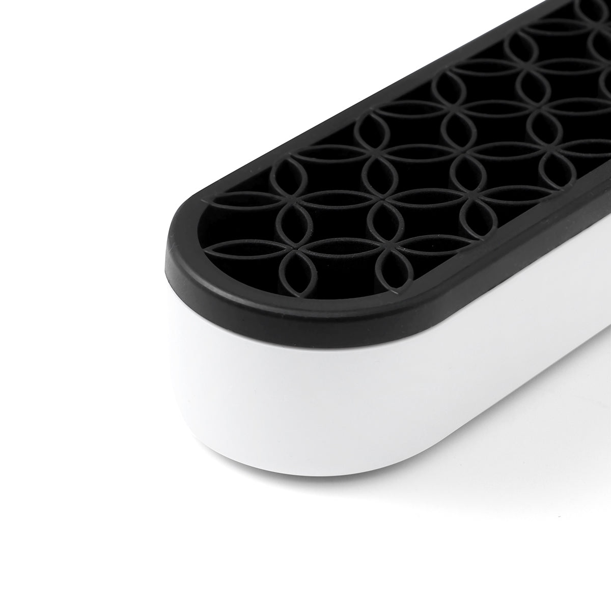 Desktop Glass Stem, Tube and Accessories Organizer for DHVs, Flexi Silicone Interior, Black