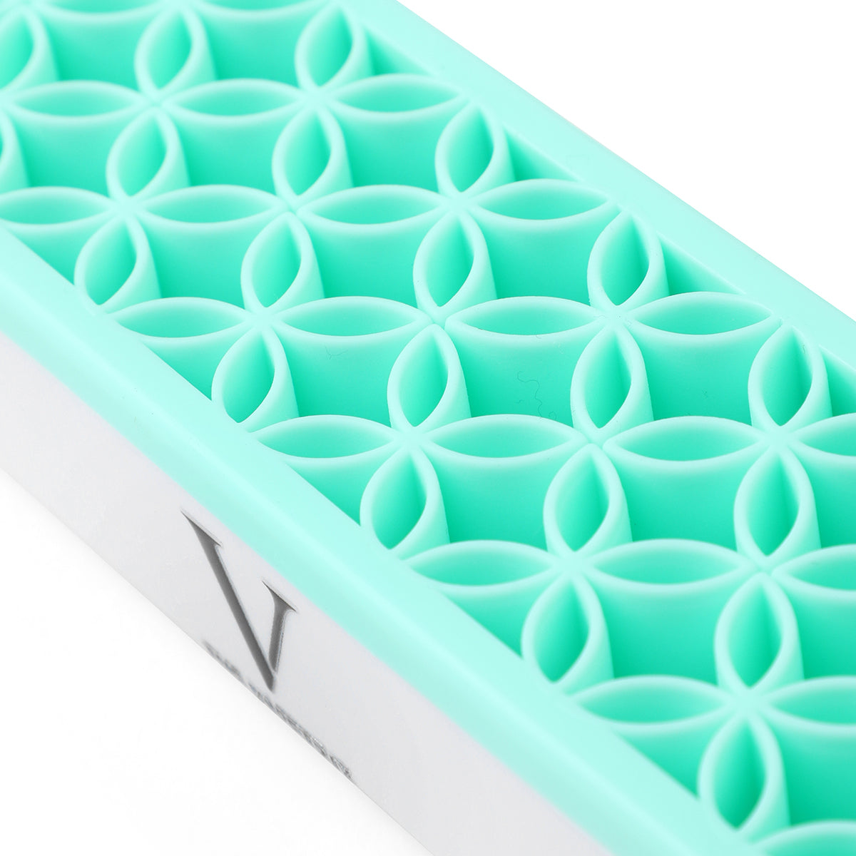 Desktop Glass Stem, Tube and Accessories Organizer for DHVs, Flexi Silicone Interior, Green