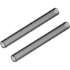Long Glass Mouthpiece Stems for POTV LOBO and ONE - 2 x Pack Straight Half-Black Vaporizer Accessory Set (120mm)