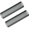 Short Glass Mouthpiece Stems for POTV LOBO and ONE - 2 x Straight Half-Black Vaporizer Accessory Set (45mm)