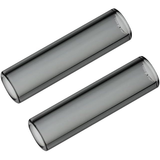 Short Glass Mouthpiece Stems for POTV LOBO and ONE - 2 Straight Half-Black Vaporizer Accessory Set (45mm)