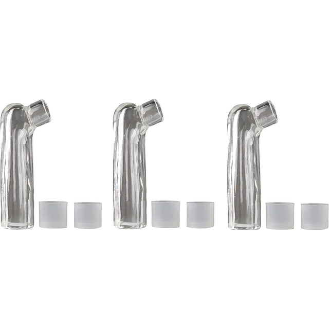 The Classic Short Glass Mouthpiece (Pack of 3) for Mighty & Crafty Series