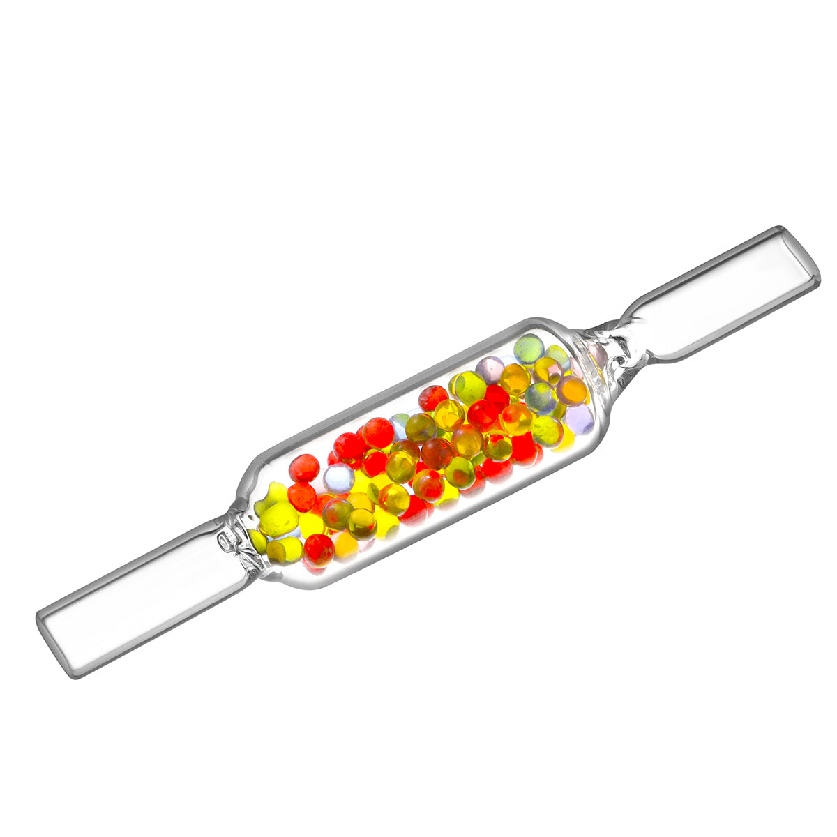 Vibrant Glass Cooling Beads Stem Mouthpiece for LimeLight Frolic, 130mm