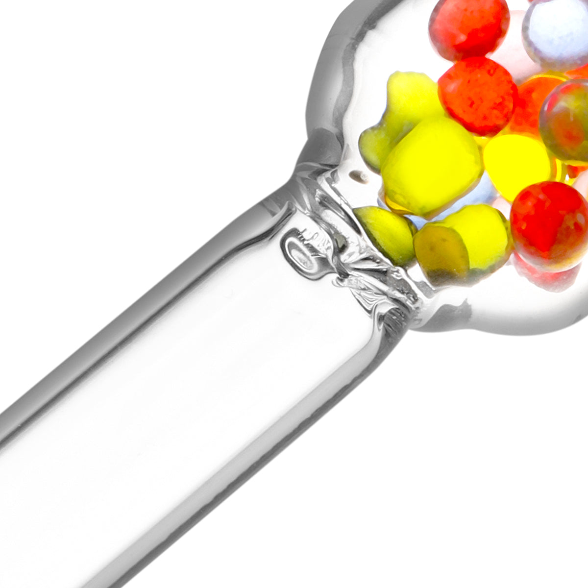 Vibrant Glass Cooling Beads Stem Mouthpiece for LimeLight Frolic, 130mm